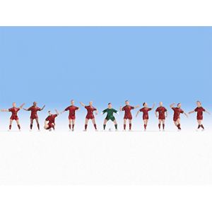 Noch 15981 Figurines équipe de football rouge foncé H0
