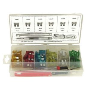 Image de Sodise 14103 - Fusibles avec 1 testeur et 1 pince - Assortiment de 92 pièces