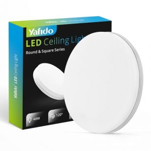 Plafonnier LED - YAFIDO - UFO Panel Rond - 48W - 4320LM - Blanc Froid 6500K