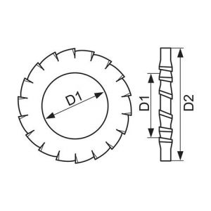 Image de VisWood Rondelle &eacute;ventail &Oslash; 11 / 65 mm - Vendu par 500