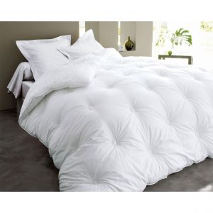 Couette légère 140x200 blanc en polyester 200 g/m2