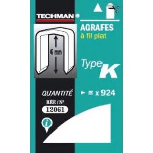 Image de Techman Agrafes 6 mm - type K