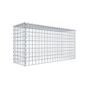 Gabion sur toile type 3 100 cm x 50 cm x 30 cm (L x H x P), maille 5 cm x 5 cm, spirale