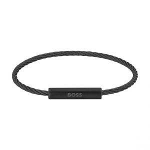 Boss Effect Bracelet Homme Hugo Bijoux Alek - 1580389 Acier Noir