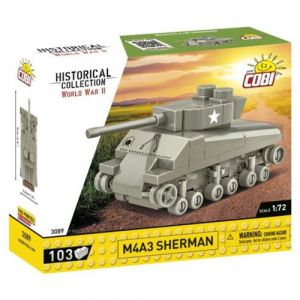 Cobi 3089 - Mini char M4A3 Sherman (Jeu de Construction)
