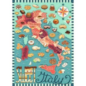 Ravensburger Puzzle Adulte - Puzzle 1000 pièces - Tournée des Desserts Italiens - Adultes et Enfants à partir de 14 Ans - Puzzle de qualité supérieure - Evasion - 12001237