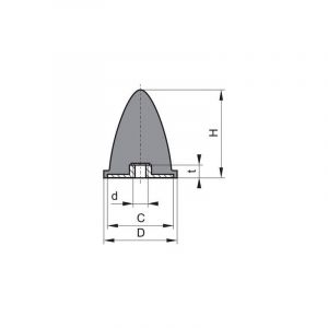 FP Silent bloc caoutchouc GP EP 15x15 M4 - 4053569072120