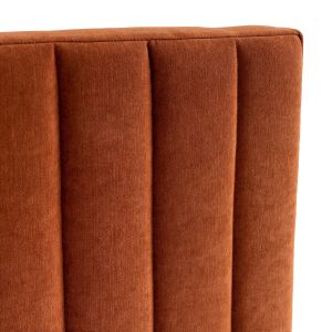 Tête de lit en velours JÉDÉON Noisette Taille 160 cm