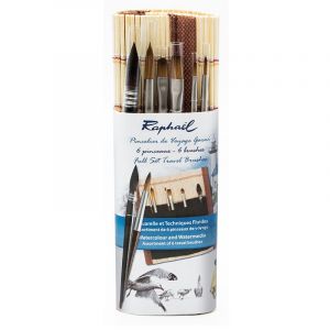 Set de 6 minis pinceaux en bambou pour aquarelle Sennelier