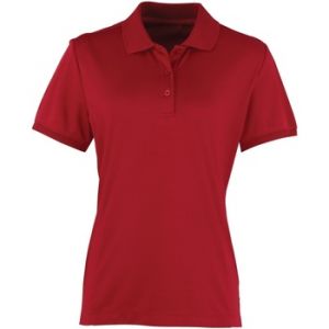Premier Coolchecker - Polo à manches courtes - Femme (2XL) (Bordeaux) - UTRW4402