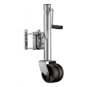 wiltec Roue jockey double charges lourdes – 6' – Hauteur de levage max. 270 mm – Capacité max de 680 kg – Roulette avant pour Voitures Remorques Caravanes
