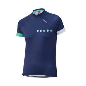 Löffler Loeffler maillot manches courtes w maillot de velo hz et une hausse de dames bleu
