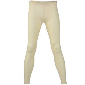 Engel Natur Leggings pour femme en 70% de laine vierge bio et 30% de soie - Certifi&eacute; GOTS - Beige - W34
