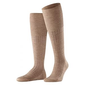 Falke Mi-bas Bristol Pure Laine Vierge Beige - Couleur Beige - Taille S