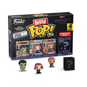 Funko Bitty Pop! Marvel - Hulk - Hulk, Black Widow, Hawkeye et Une Mini-Figurine Mystère en Surprise - 2.2 Cm - Marvel Comics Collectionnable - Étagère Empilable Incluse - Idée de Cadeau