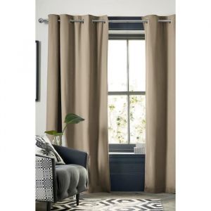 1 Rideau semi Occultant isolant 140 x 260 cm Laponi Lin