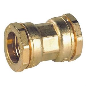 Dipra Raccord laiton manchon &eacute;gal - Diametre 40 - Raccord laiton manchon &eacute;gal &oslash; 40