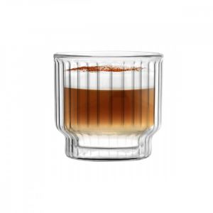 Image de Vialli Design - Set de 2 tasses cannel&eacute;es 260ml - Transparent -