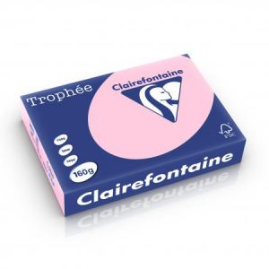 Clairefontaine 2634C - Ramette de 250 feuilles de papier Trophée rose, A4, 160 g/m²