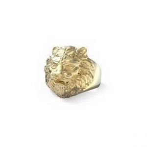 Guess Bague Homme Bijoux LION KING - JUMR01307JWYG Acier Doré