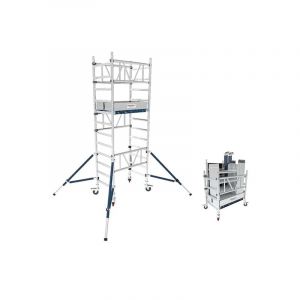Tubesca Comabi - Echafaudage roulant 1 plateau - Hauteur max. de travail 4.20m - 2976220