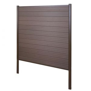 Brise-vue en WPC Sarthe, clôture brise-vent élément de base, 190cm marron