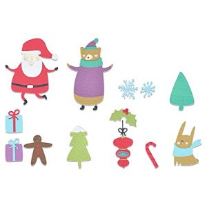 Image de Sizzix Thinlits Die set Personnages de Noël - 11 pcs