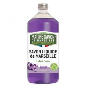 Maitre Savon de Marseille Savon Liquide de Marseille Extra Doux Lavande 1litre