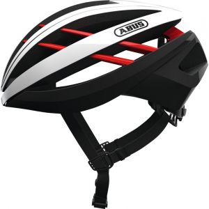 Abus Aventor - Casque de vélo - blanc/noir 54-58cm Casques route