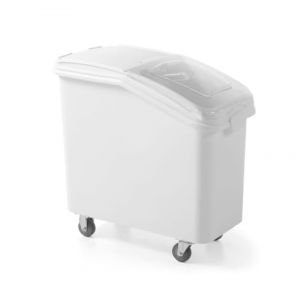 Hendi Chariot traiteur conteneur pour produits en vrac, sucre, gruaux, riz, sur roulettes, 81 l 877913