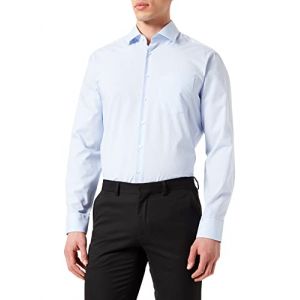 Seidensticker Herren Business Hemd Regular Fit Chemise, Bleu (Hell Blau 11), 48 (Taille Fabricant: 46) Homme
