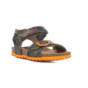 Geox B&eacute;b&eacute; Gar&ccedil;on B Sandal Chalki Boy Sandales, Military/Orange, 20 EU