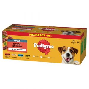 Pedigree Dogcare Chunks Lot de 40 sachets de Nourriture pour Chien en gelée Adulte 40 x 100 g