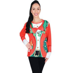 Ruedelafete T-shirt de No&euml;l - Smoking taille XS