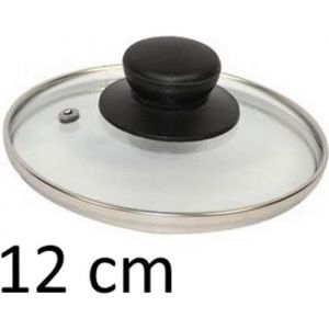 PETIT COUVERCLE DE C EROLE 12 CM VERRE INOX USTENSILE CUISINE