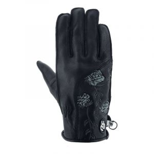 Helstons Gants cuir femme Flower noir- T6