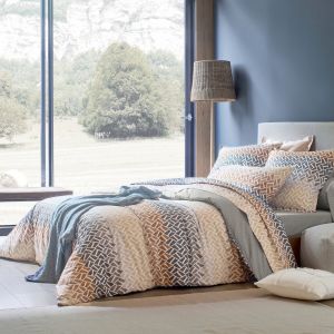 Blanc des vosges Parure Housse de Couette et 2 Taies d'Oreiller