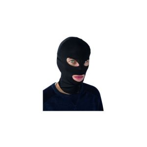 Cagoule En Tissu Noire - Argent