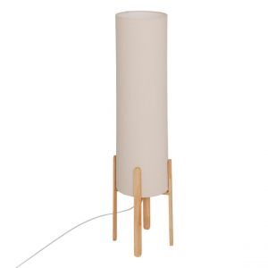 Lampadaire droit secteur Rafa beige
