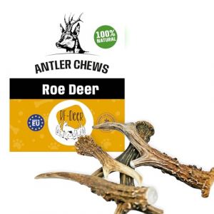 RF - Deer Bois de Chèvre, Hard, L, 40-110 g, 18-22 cm, 100% Naturel Bâtonnets Jouets à mâcher pour Chiens