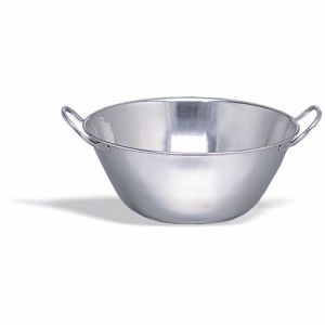 Pujadas Bassine &agrave; Fond Bomb&eacute; Inox &Oslash; 25 &agrave; 50 cm