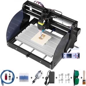 Kit de Machine a Graver Laser cnc 3018 Graveur Laser 15 w Zone de Travail 3 Axes 30x18x4,5 cm Machine Gravure Laser Controle grbl de Precision pour
