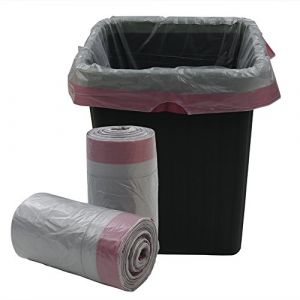 2pcs Sacs poubelle WOVTE avec cordon 40L gris - soit 125pc