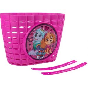 TataWay - Panier Vélo Fille, Fixation Facile, Graphismes Paw Patrol, Pratique et Amusant, Fuchsia, Taille Unique, Plastique