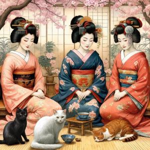 Puzzle 1000 pi&egrave;ces : Th&eacute; printanier