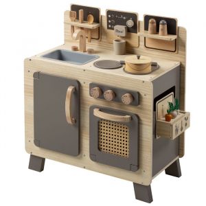Howa Cuisine pour enfants FoodieFun en bois, naturel/taupe