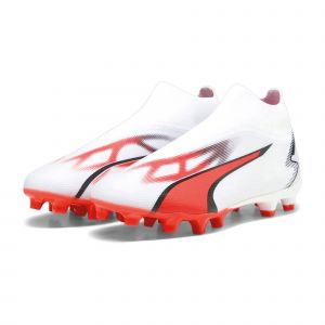 Puma Ultra.3 Match Ll Fg/Ag Blanc/Rouge Adulte