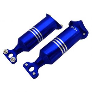 Supports de patins d'atterrissage alu bleu Pod 250 - Rakon Heli