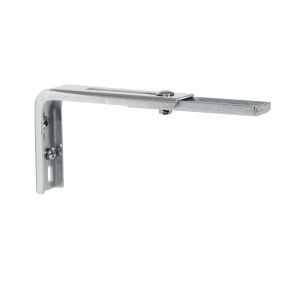 Avosdim Lot de 2 équerres réglables galvanisées déport entre 10 et 16,5cm