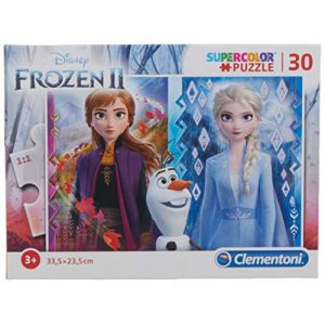 Clementoni Supercolor Disney La Reine des Neiges 2-30 pièces-Puzzle Enfant-fabriqué en Italie, 3 Ans et Plus, 20251, Multicolore